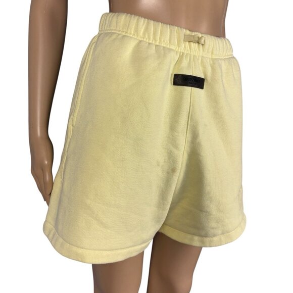 Essentials Fear Of God Shorts Kids Youth Size 12 Yellow Comfort Athletic - Picture 8 of 15